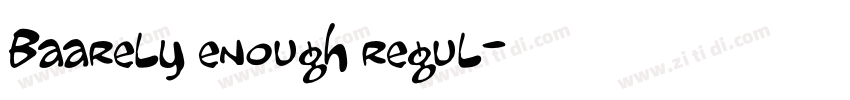Baarely enough regul字体转换